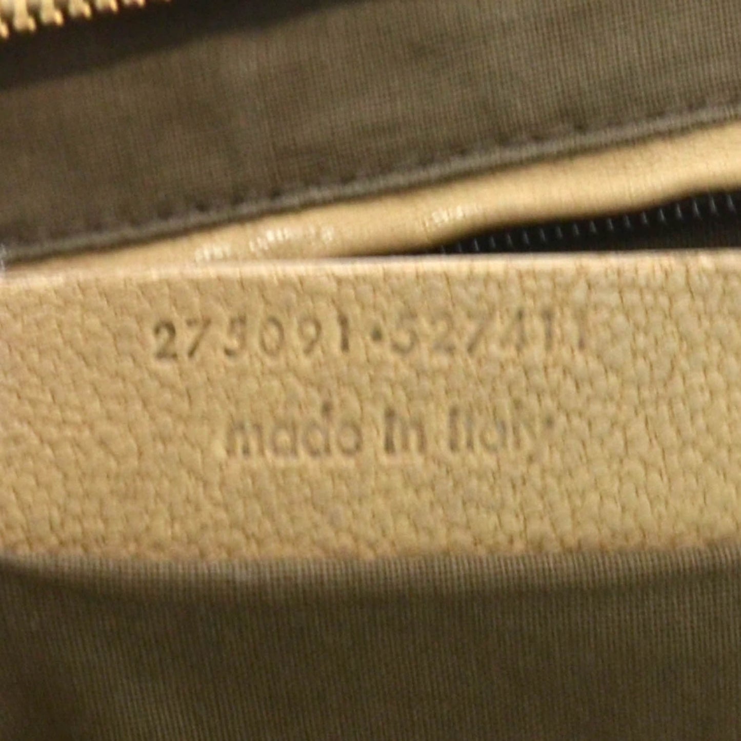 Leather Large Cabas Chyc Beige