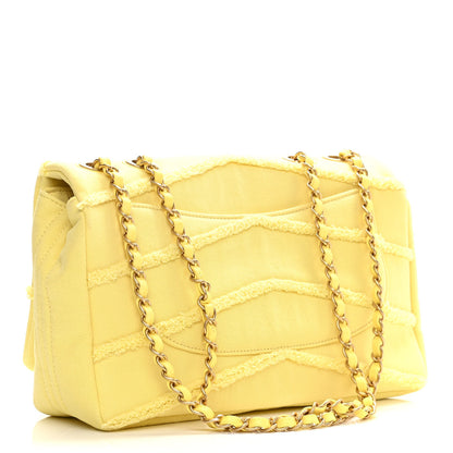 Chanel Denim Coco Jumbo Single Flap Yellow 3 of 10