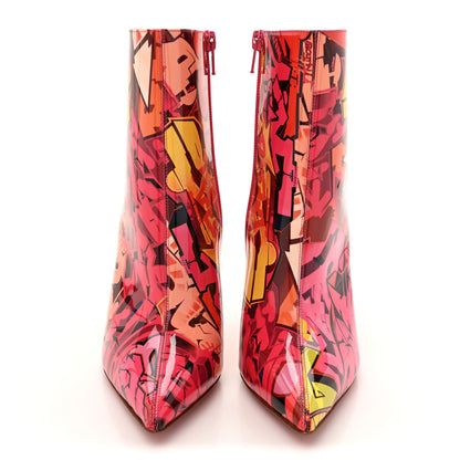 Christian Louboutin Patent Metrograf So Kate Booty 100 Ankle Boots 38 Multicolor 3 of 8