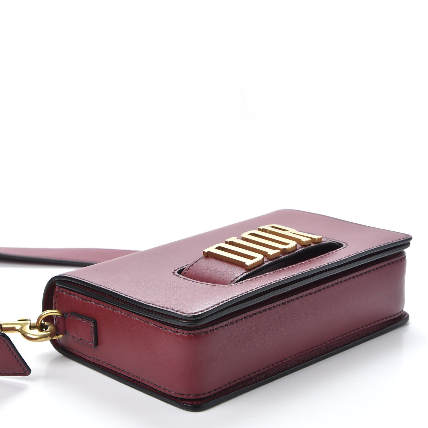 Christian Dior Smooth Calfskin Dio(r)evolution Flap Bag Dark Red 3 of 10