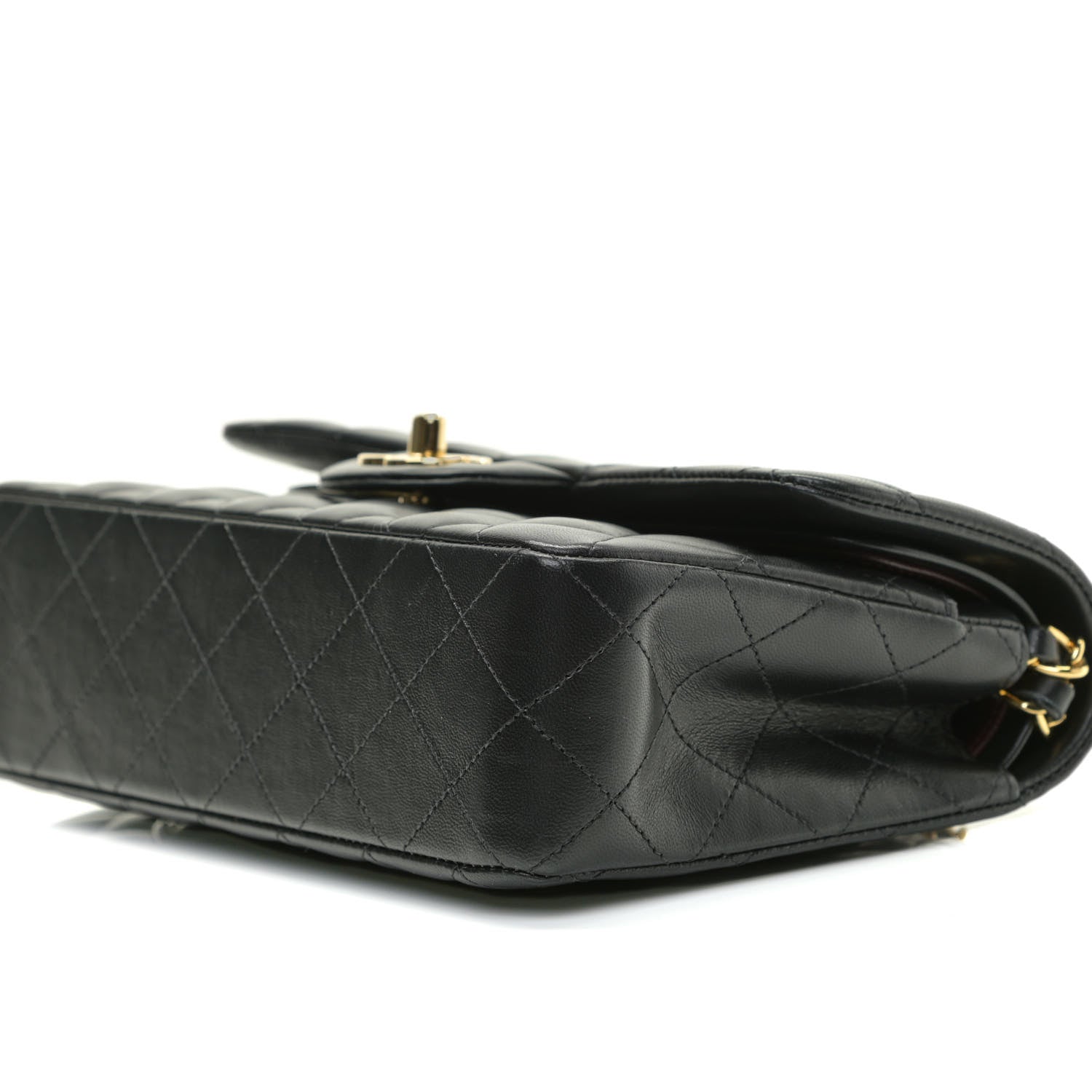 Chanel Lambskin Quilted Small Double Flap Black 9 of 14
