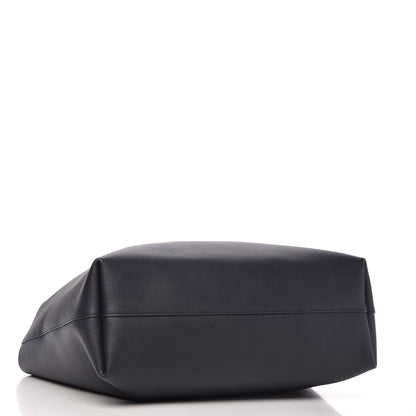 Saint Laurent Calfskin Large Shopping Tote Deep Marine 4 of 8