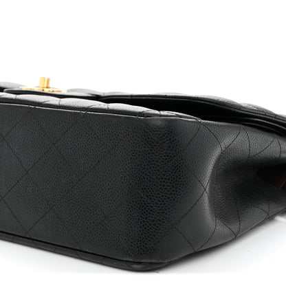 Chanel Caviar Quilted Jumbo Double Flap Black 10 of 14