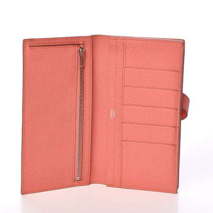 Hermes Epsom Bearn Gusset Wallet Flamingo 5 of 12