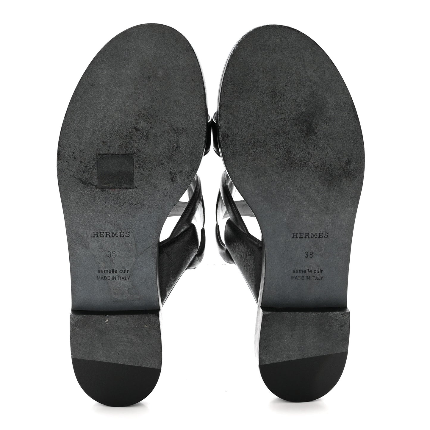 Nappa Lagune Sandals 38 Black