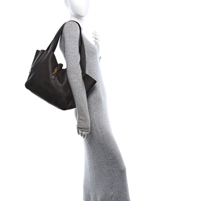 Saint Laurent Grained Deerskin Bea Tote Sweet Sweet Chocolate 2 of 11