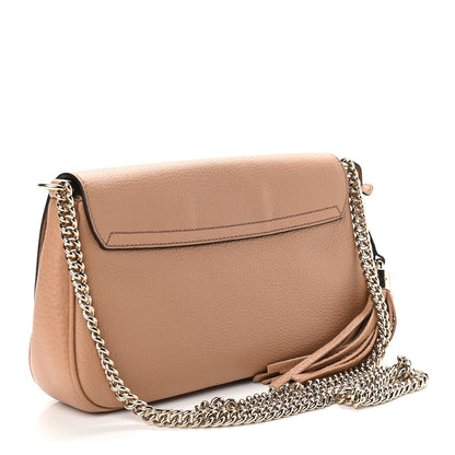 Gucci Pebbled Calfskin Medium Soho Flap Crossbody Camelia 3 of 9