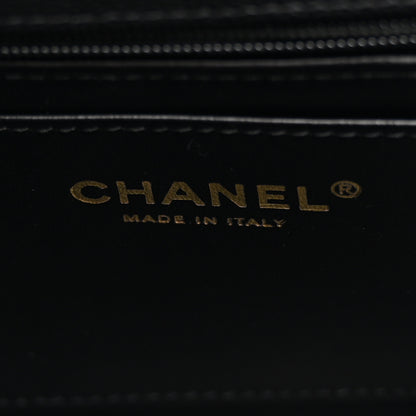 Chanel Caviar Quilted Retro Mini Twist Top Handle Clutch Flap Black 6 of 10