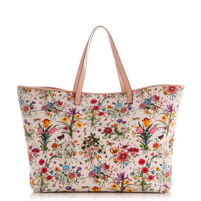 Gucci Canvas Large Floral Flora Tote 1 of 11