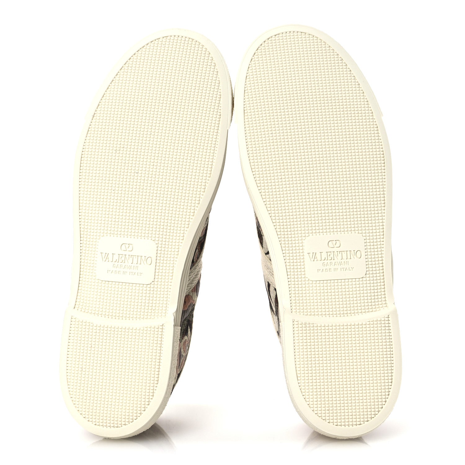 Valentino Garavani Metallic Jacquard Apres L'hiver Womens Bay By Bay Sneakers 38.5 Ivory 7 of 11