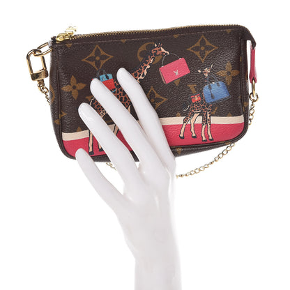 Louis Vuitton Monogram 2017 Christmas Animation Mini Pochette Accessories 2 of 10