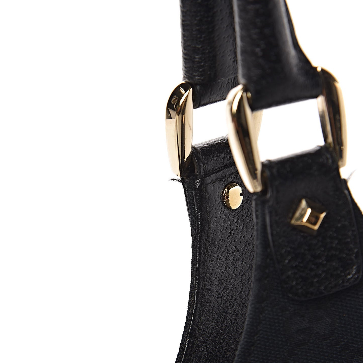Monogram Calfskin Large Bardot Tote Black