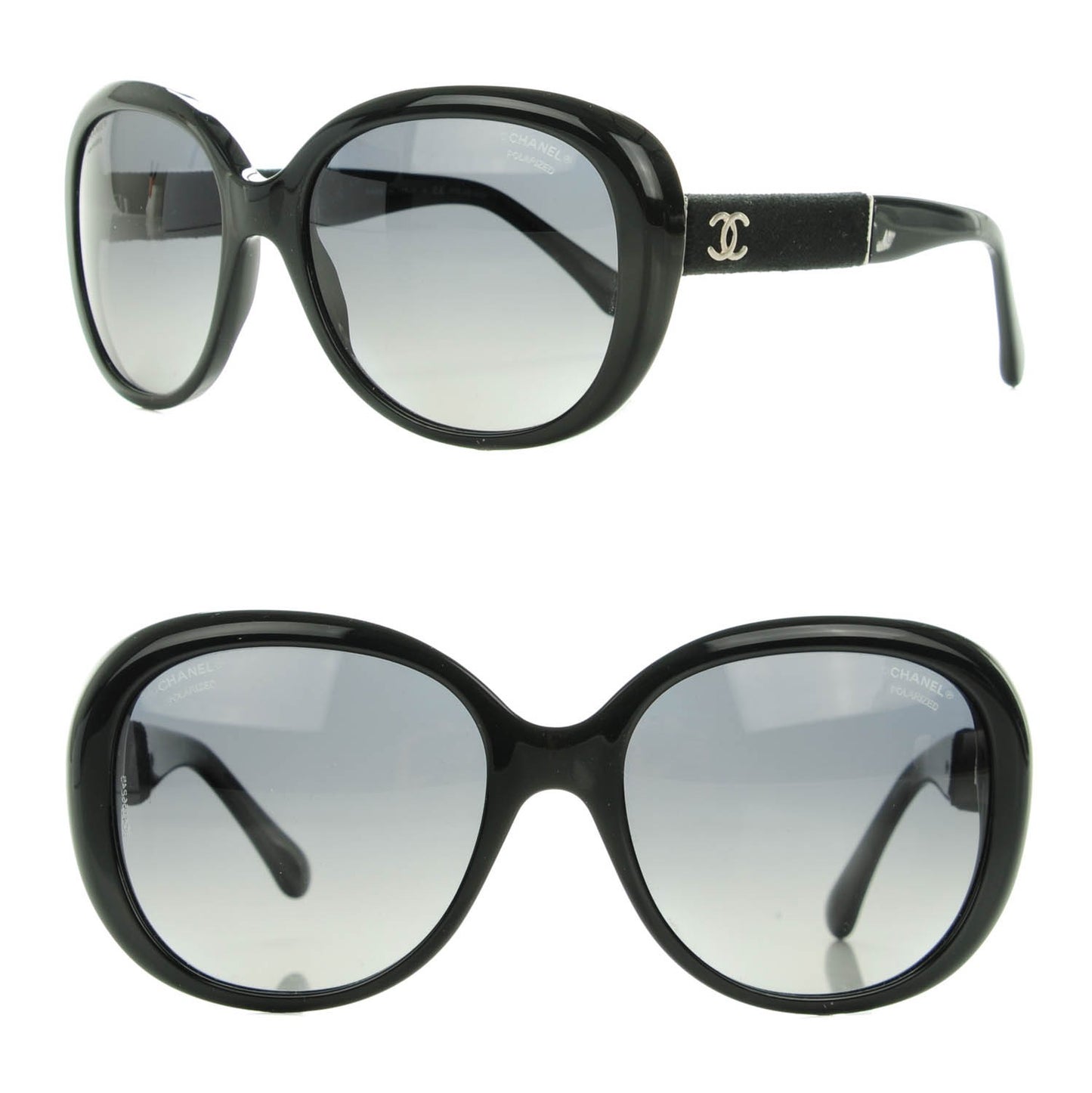 Acetate Velvet CC Polarized Sunglasses 5256 Black