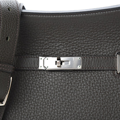 Hermes Taurillon Clemence Jypsiere 28 Vert de Gris 9 of 9