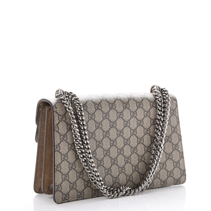 Gucci GG Supreme Monogram Small Dionysus Shoulder Bag Taupe 3 of 10