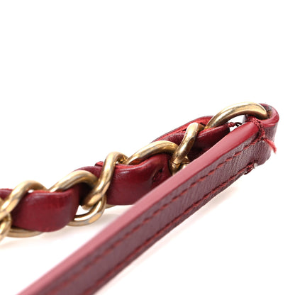 Chanel Calfskin Quilted CC Medium Vanity Case Dark Red 11 of 11