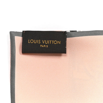 Louis Vuitton Silk Monogram Trunks Bandeau Rose Poudre 3 of 4
