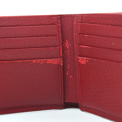 Gucci X DORAEMON Mini Vintage GG Supreme Monogram Bi-Fold Wallet Beige Cherry Red 7 of 7