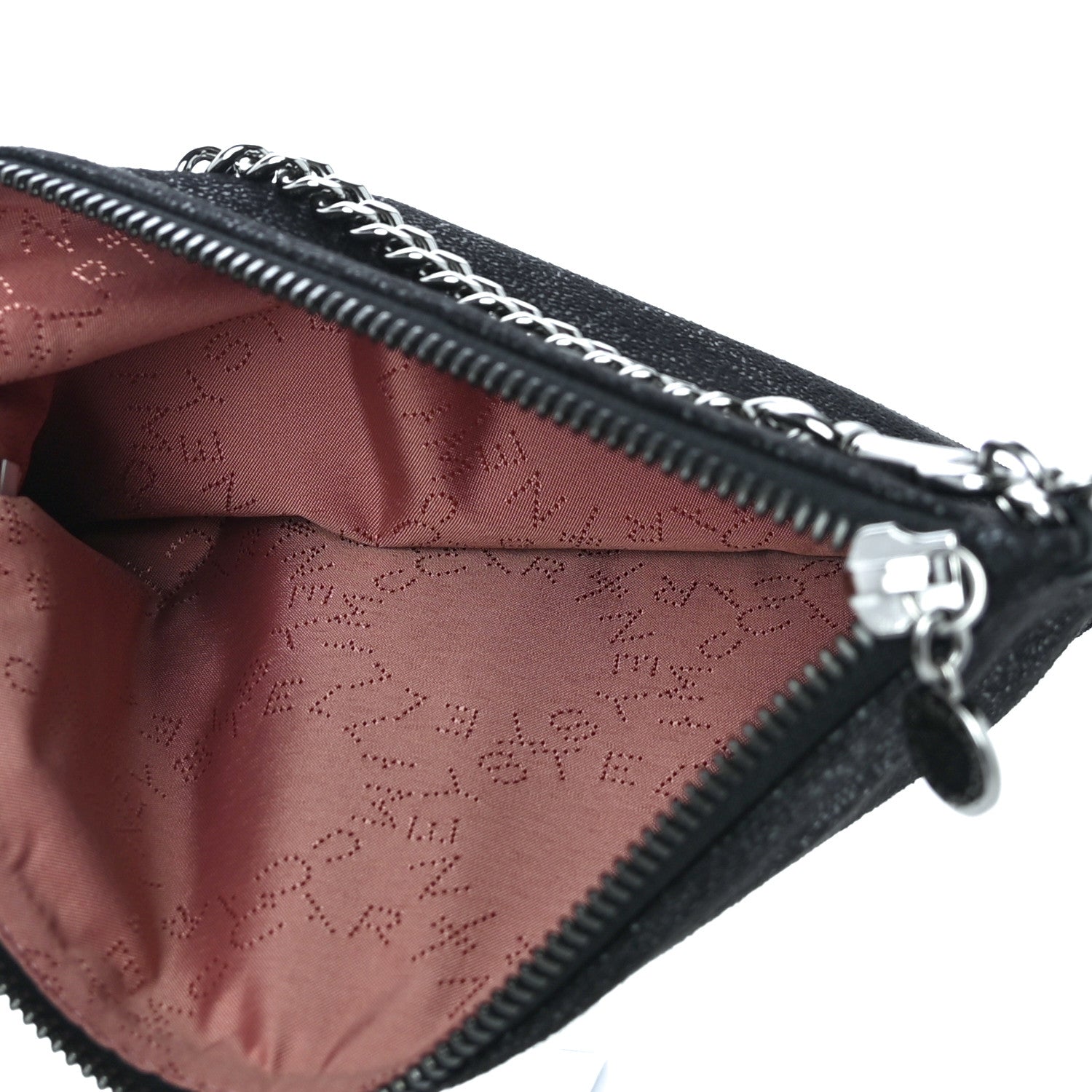 Stella McCartney Shaggy Deer Falabella Clutch Navy 5 of 10