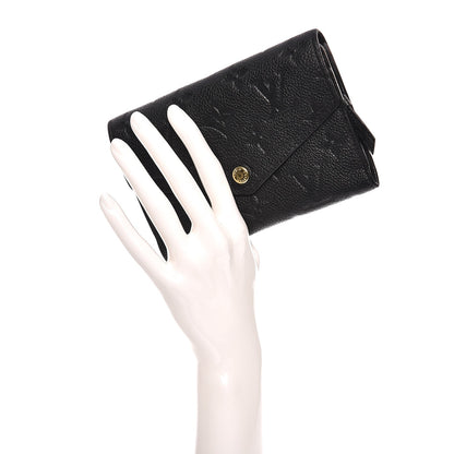 Louis Vuitton Empreinte Compact Curieuse Wallet Black 2 of 8