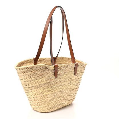 Celine Raffia Calfskin Triomphe Medium Panier Tan 3 of 9
