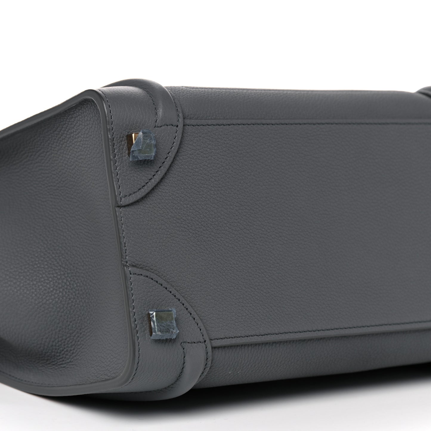 Baby Drummed Calfskin Micro Luggage Kohl