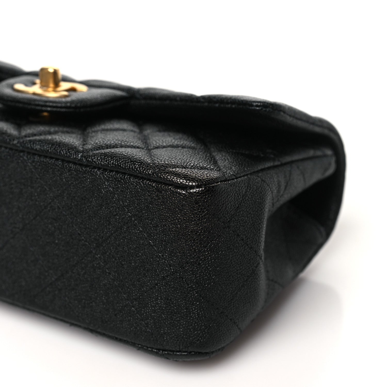 Chanel Caviar Quilted Mini Top Handle Rectangular Flap Black 10 of 10