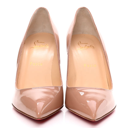Christian Louboutin Patent Pigalle Follies 85 Pumps 38 Nude 2 of 10
