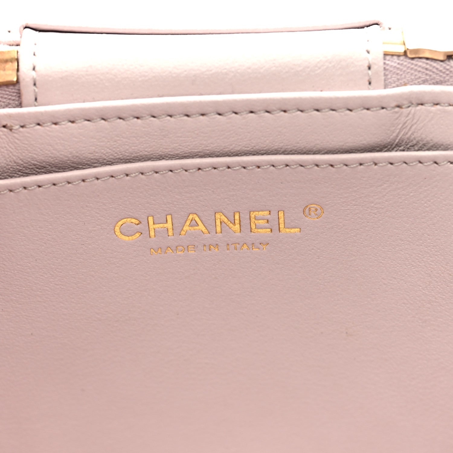 Chanel Lambskin Quilted Trendy Vanity Case Lilac 6 of 10
