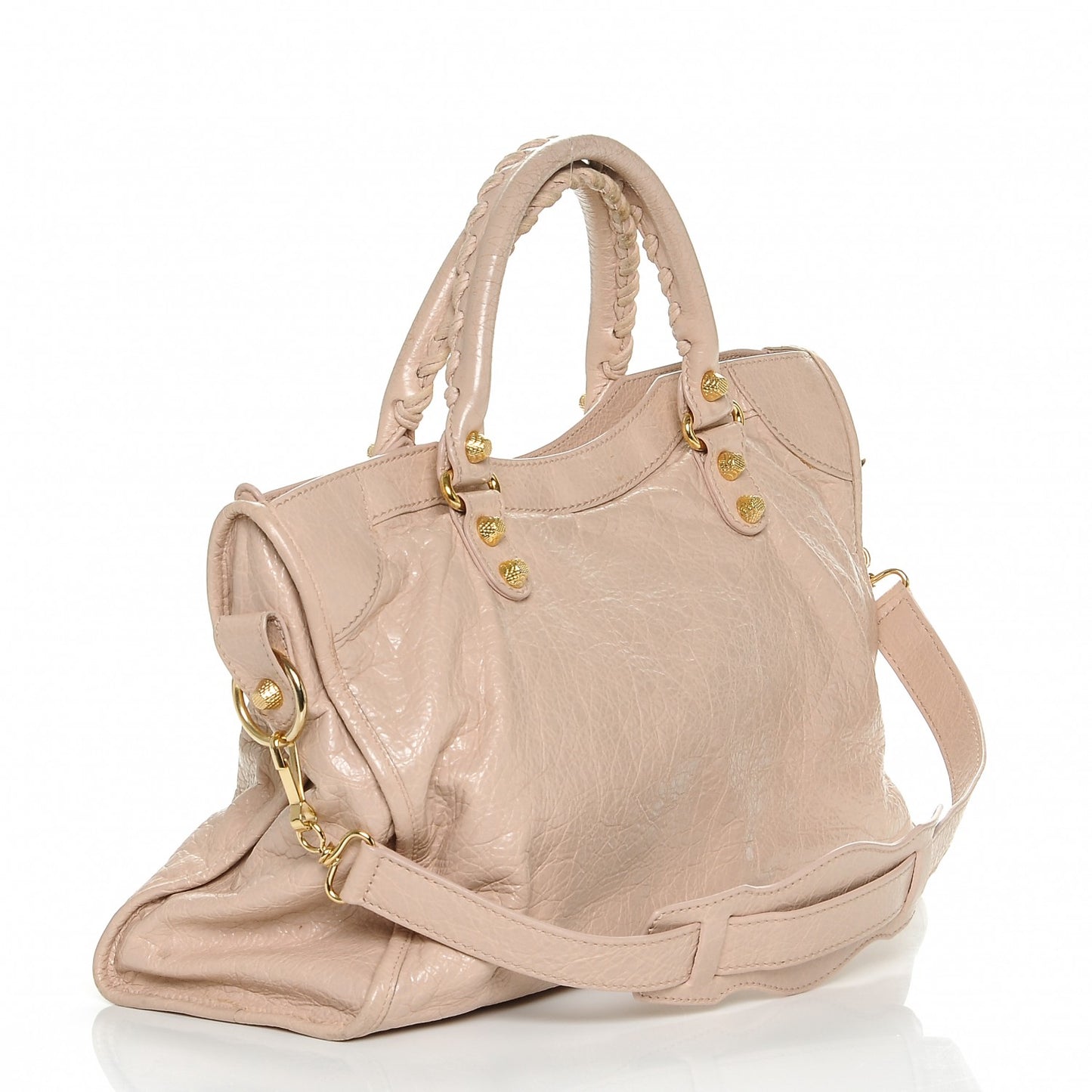 Agneau Giant 12 Gold Hardware City Rose Aubepine Rose Light