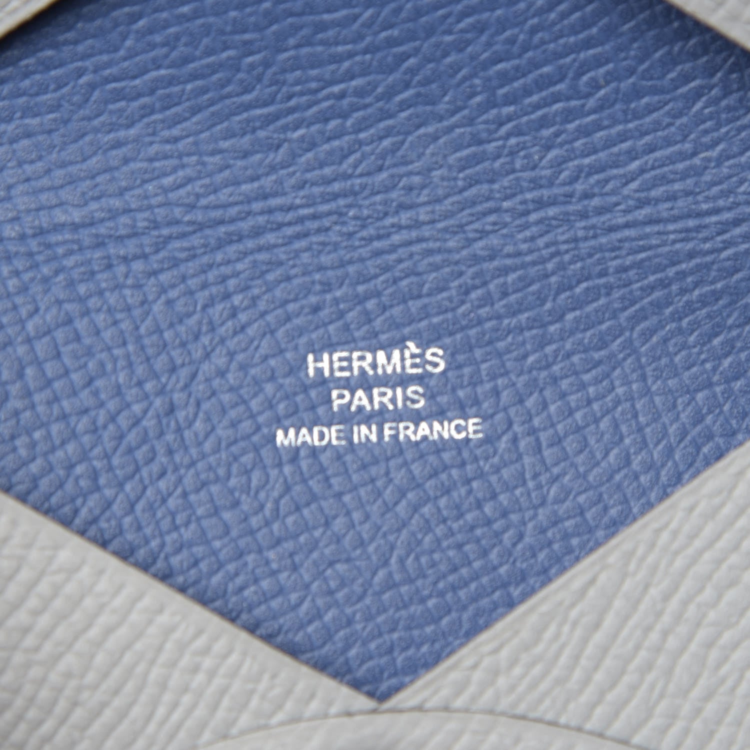 Hermes Epsom Verso Calvi Card Case Bleu Glacier Bleu Brighton 6 of 9