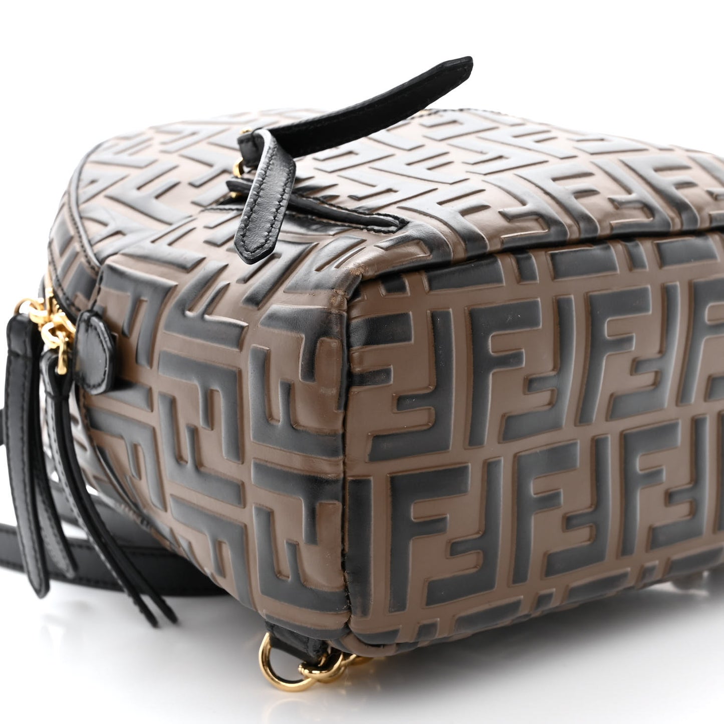 Vitello Bi-Color FF 1974 Embossed Mini Backpack Maya Black