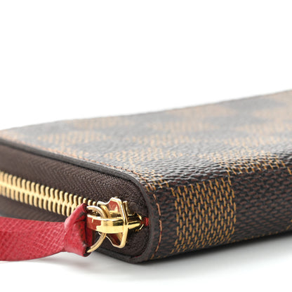 Louis Vuitton Damier Ebene Clemence Wallet Cherry 8 of 9