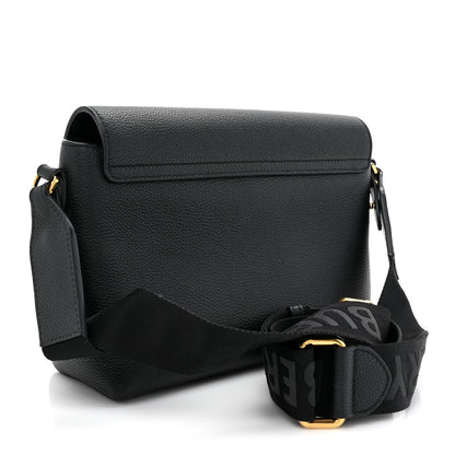 Burberry Grainy Calfskin Vintage Check Note Crossbody Bag Black 3 of 10
