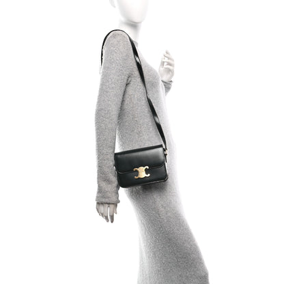 Celine Shiny Calfskin Teen Triomphe Black 2 of 10