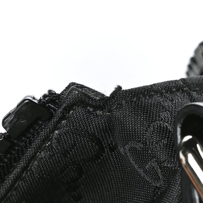 Gucci Nylon Monogram Medium Flat Messenger Bag Black 10 of 13