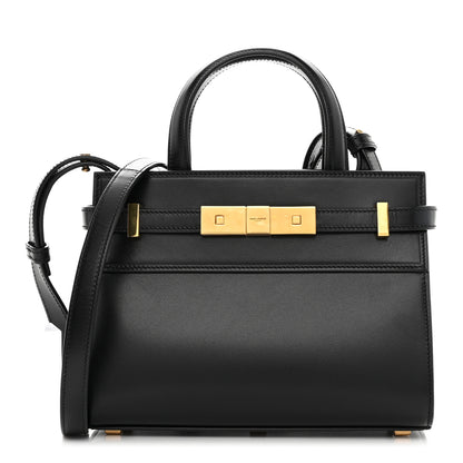 Saint Laurent Smooth Calfskin Manhattan Nano Shopper Tote Black 1 of 8