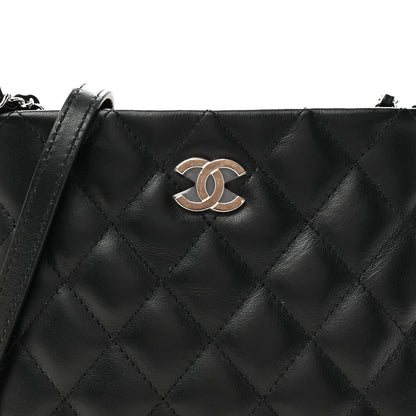 Chanel Lambskin Quilted Crossbody Bag Black 8 of 10