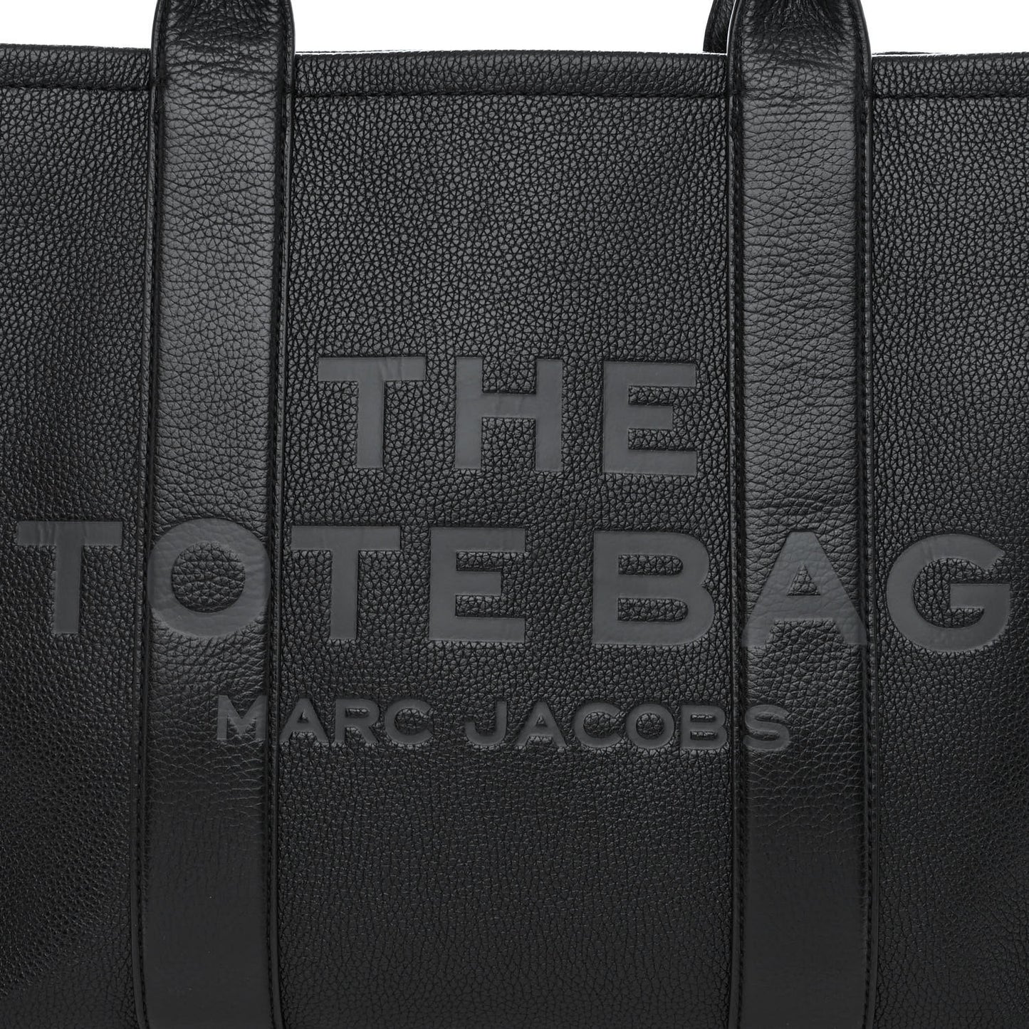 Grained Calfskin Large The Tote Bag Black
