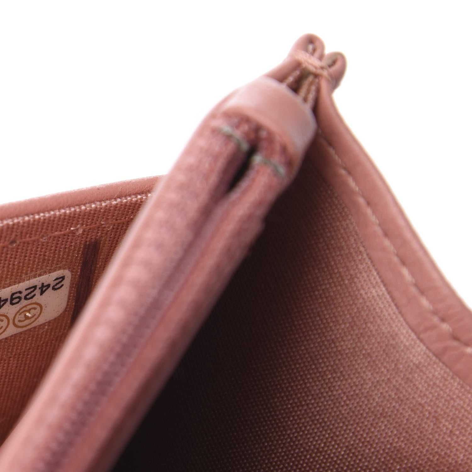 Chanel Caviar Quilted Boy Wallet On Chain WOC Light Pink 8 of 10