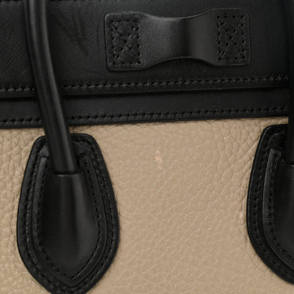 Celine Bullhide Calfskin Nubuck Nano Tri-Color Luggage Light Taupe 12 of 13