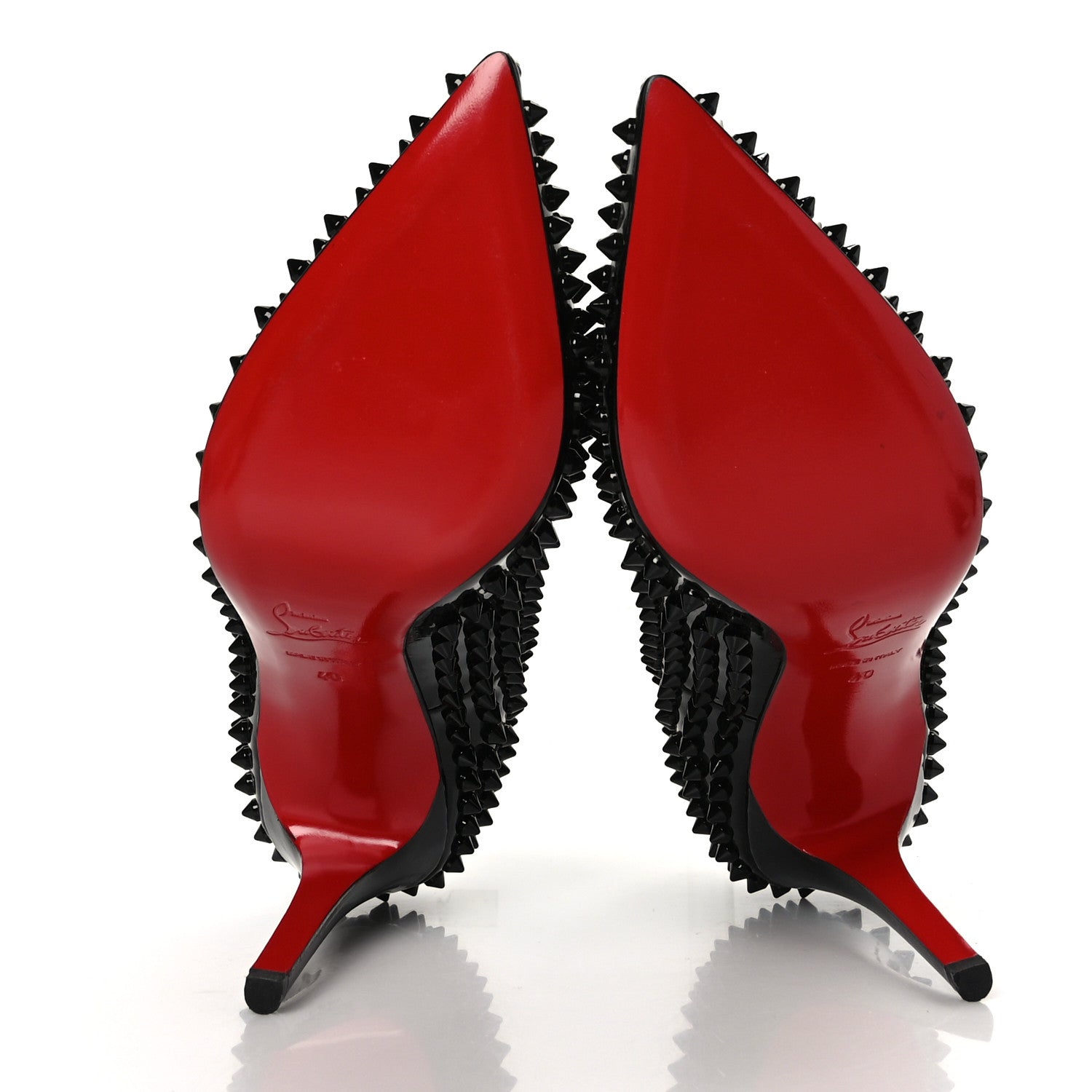 Christian Louboutin Nappa Pigalle Spikes 100 Pumps 40 Black 5 of 7