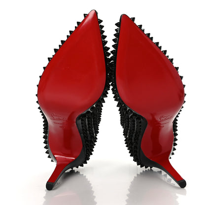 Christian Louboutin Nappa Pigalle Spikes 100 Pumps 40 Black 5 of 7