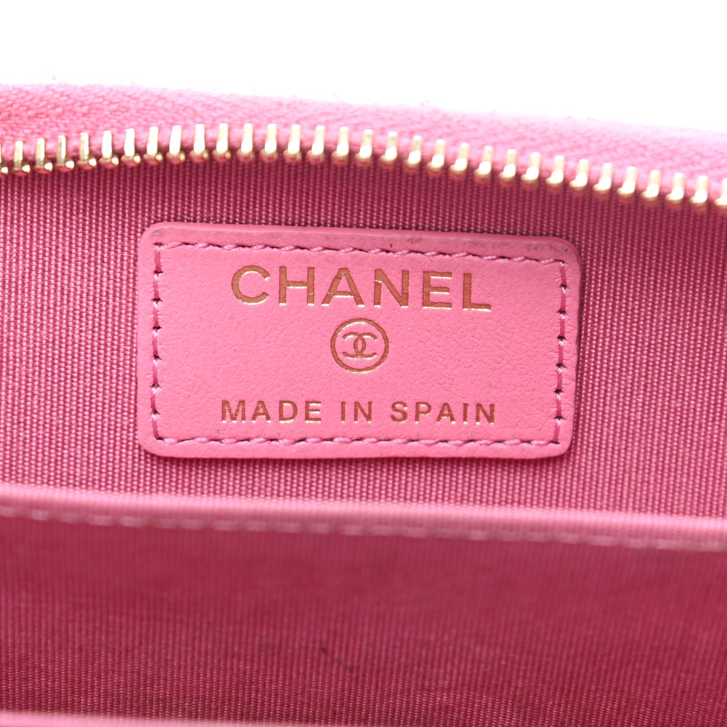 Chanel Lambskin Quilted Chanel 19 Zip Around Coin Purse Wallet Pink 12 of 25