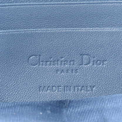 Christian Dior Lambskin Cannage Lady Dior Phone Holder Cloud Blue 6 of 11