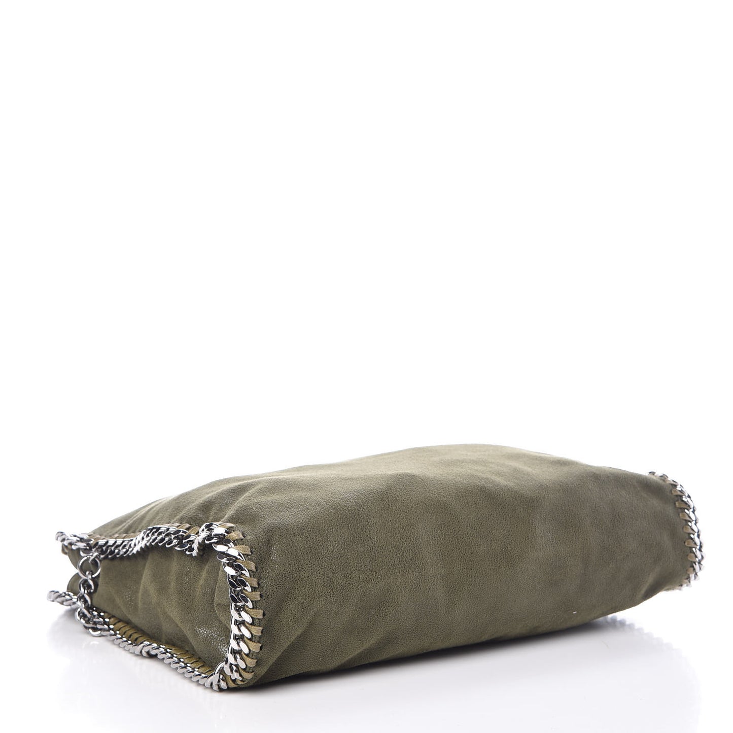 Shaggy Deer Falabella Fold Over Tote Olive