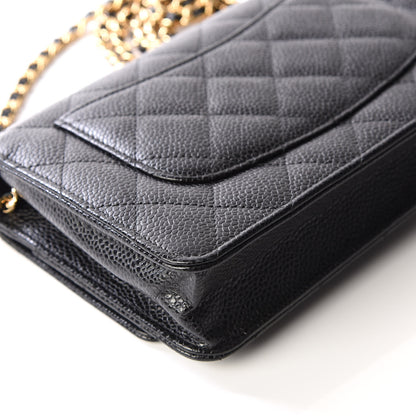 Chanel Caviar Quilted Wallet On Chain WOC Black 7 of 12