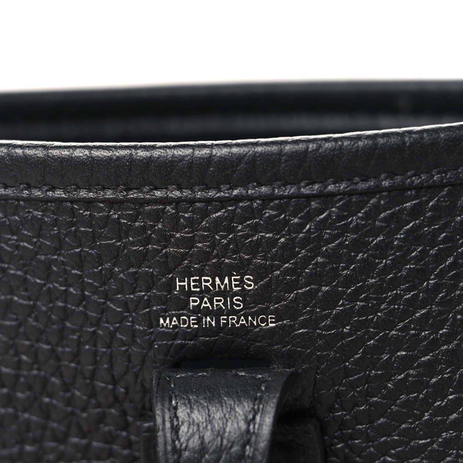 Hermes Taurillon Clemence Evelyne TPM Black 6 of 11