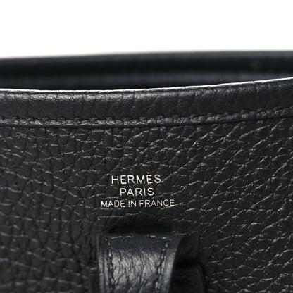 Hermes Taurillon Clemence Evelyne TPM Black 6 of 11