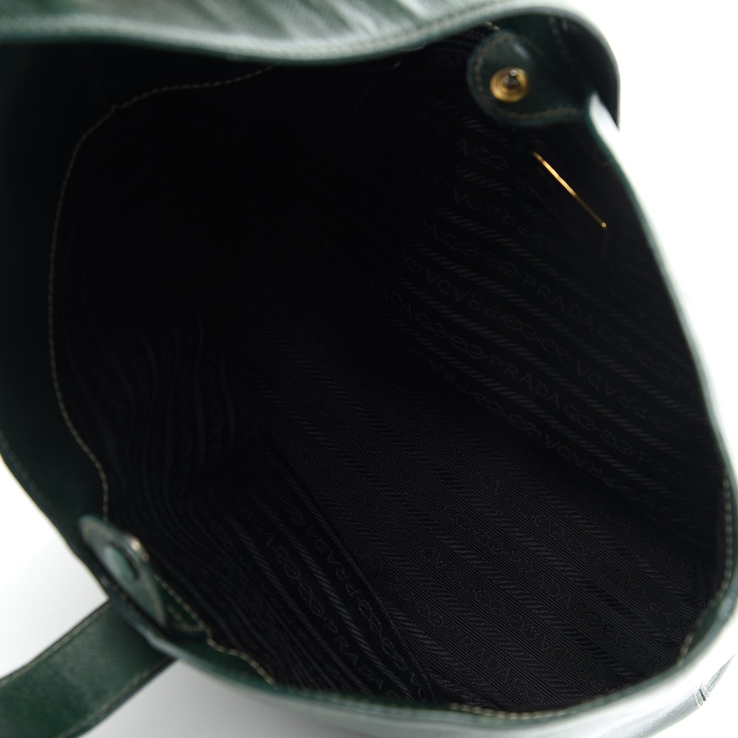 Prada Saffiano Bucket Bag Biliardo 5 of 9